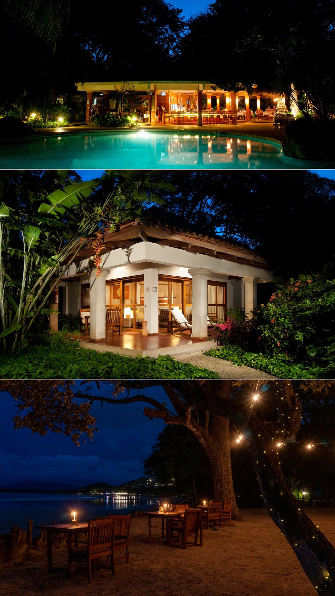 Capitan Suizo at night