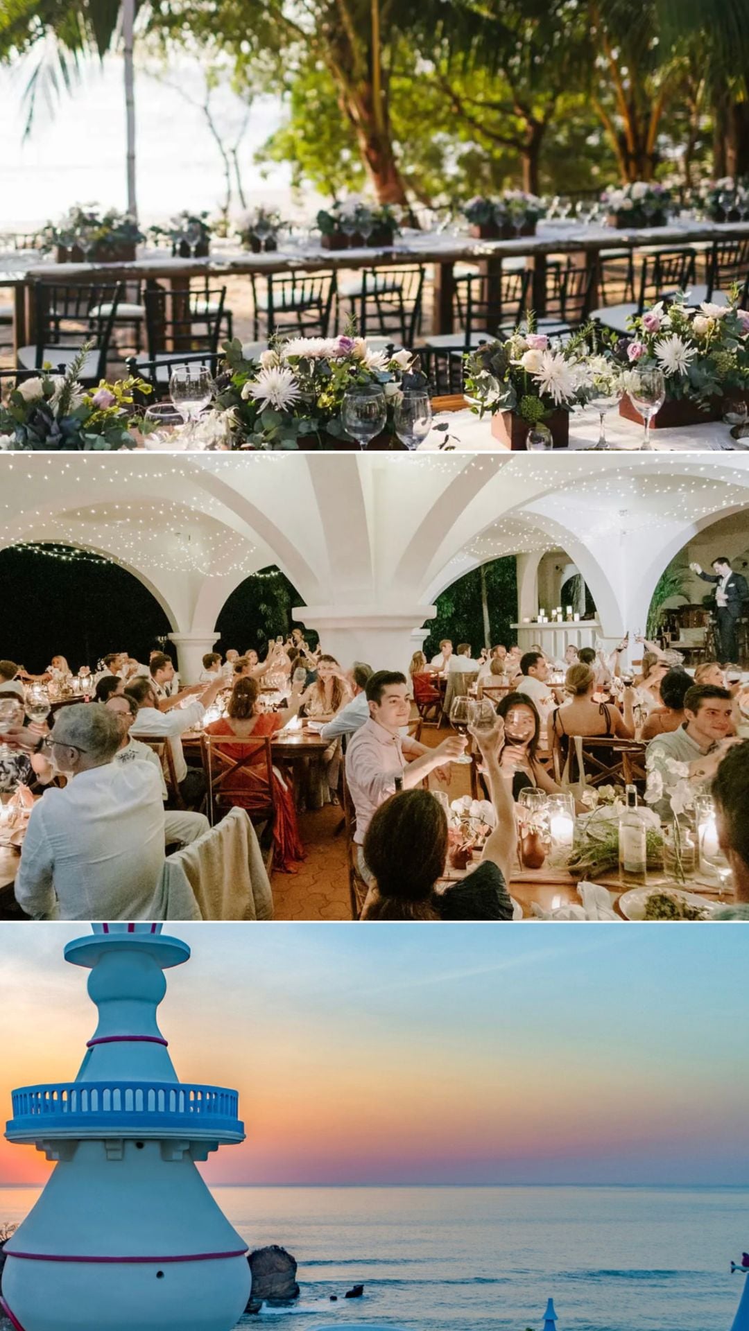 Nosara Beach Hotel reception dinner