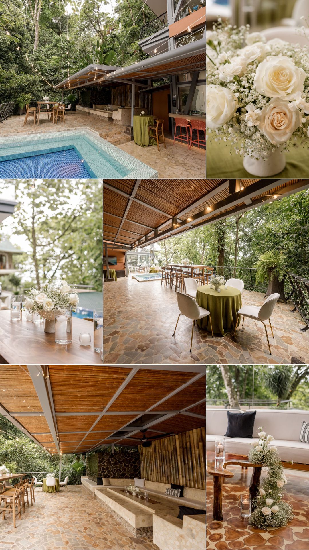 elegant villa venue in manuel antonio