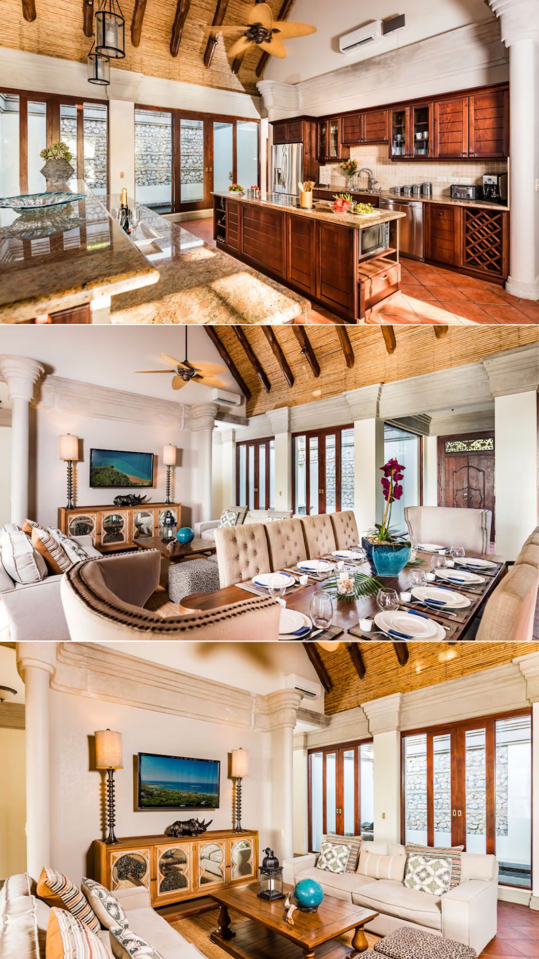 living room and kitchen
