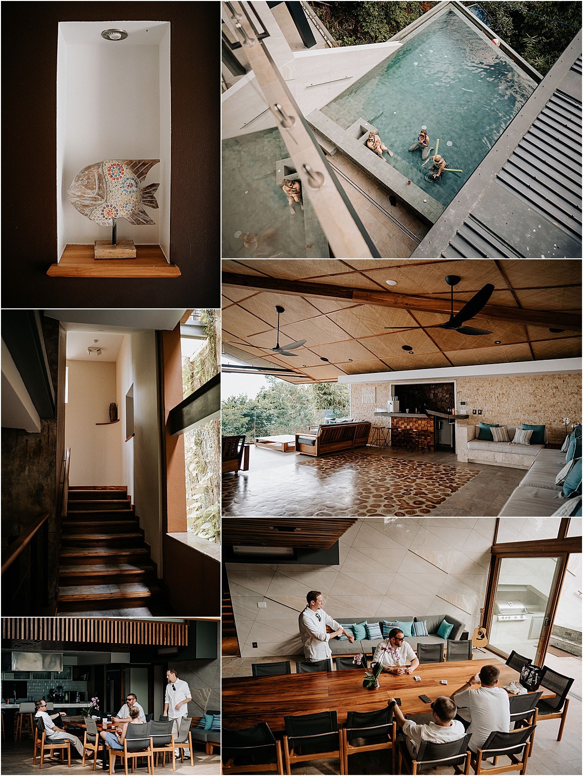 pool and interior space