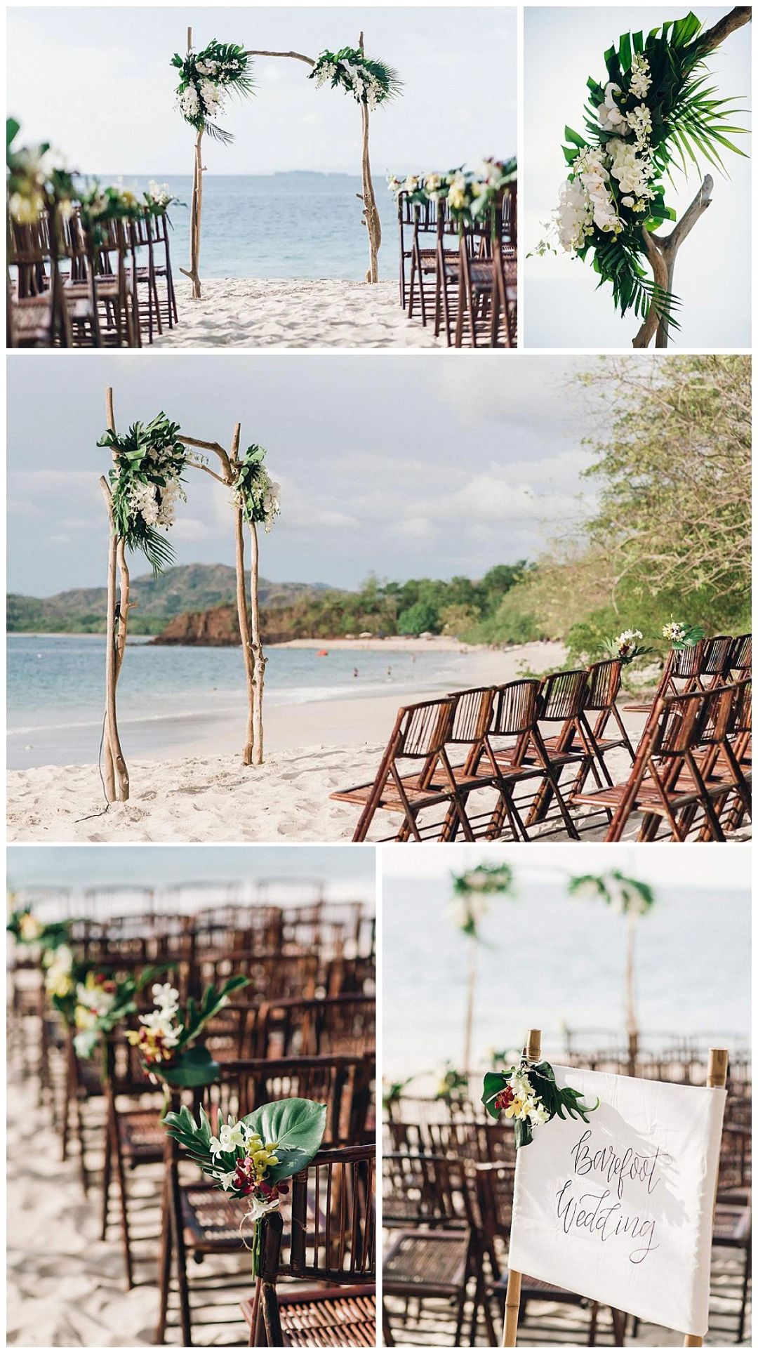 reserva conchal beach wedding