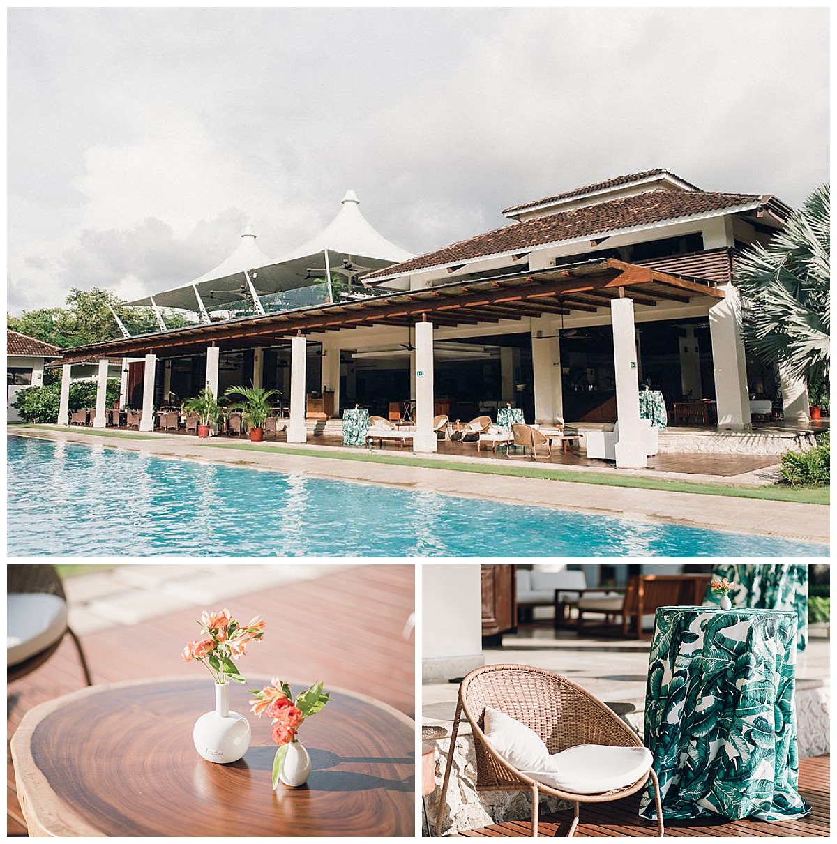 reserva conchal reception wedding